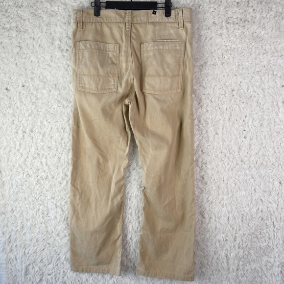GAP 1969 Toland Canvas Khaki Tan Cotton Button Fly Straight Leg Mens 32 VTG Work - Picture 2 of 11